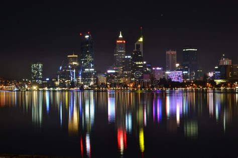 Perth At Night Australia Editorial Photography Image Of Beautiful