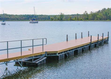 Custom Designed Steel Truss Floating Docks By The Dock Doctors — The