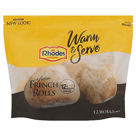 Rhodes Bake N Serv Warm And Serve Artisan French Rolls 12 Ea Buns And Rolls Reasor S