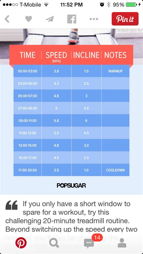 20 Minute Treadmill Workout Health And Wellbeing Popsugar Health