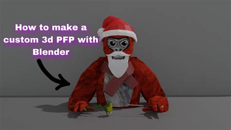 How To Make A Gorilla Tag Pfp With Blender Youtube