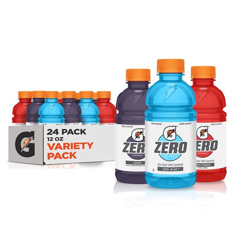 Gatorade Zero Thirst Quencher Flavor Variety Pack New For Fl Oz Bottles Pack