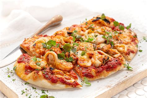 Seafood Marinara Pizza — Angelakis Bros