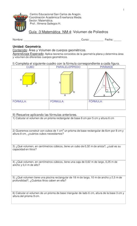 PDF Guía 3 Matemática NM 4 Volumen de Poliedros PDF file2 7