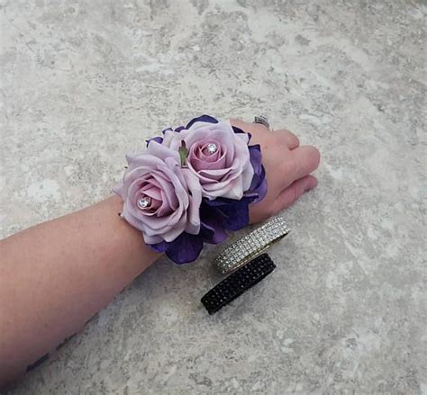 Boxed Real Touch Light Mauve Roses Purple Velvet Hydrangea Etsy