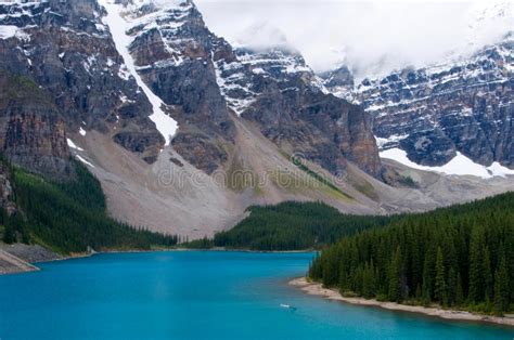 Parco Nazionale Del Lago Moraine Banff Alberta Canada Immagine Stock