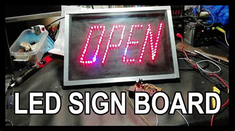 How To Make Led Sign Board Youtube