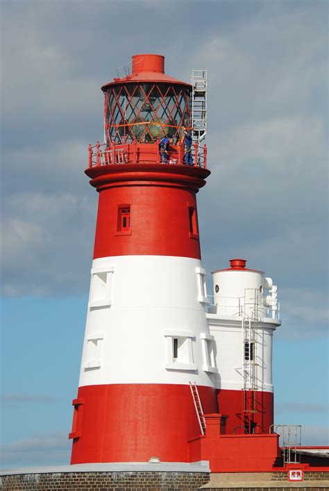 Longstone Rock Lighthouse In The Outer Group Of The Farne Islands Off