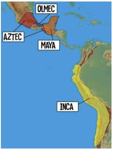 Whats The Difference Between Aztec Maya Inca And Olmec Tmenet