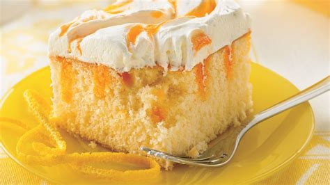 Pour the batter into greased pan and bake for 40 minutes or until a toothpick inserted into the center comes out clean. Creamy Orange Cake recipe - from Tablespoon!