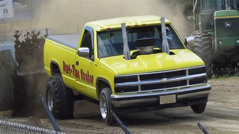 2wd Super Stock Chevy Truck Pull Youtube
