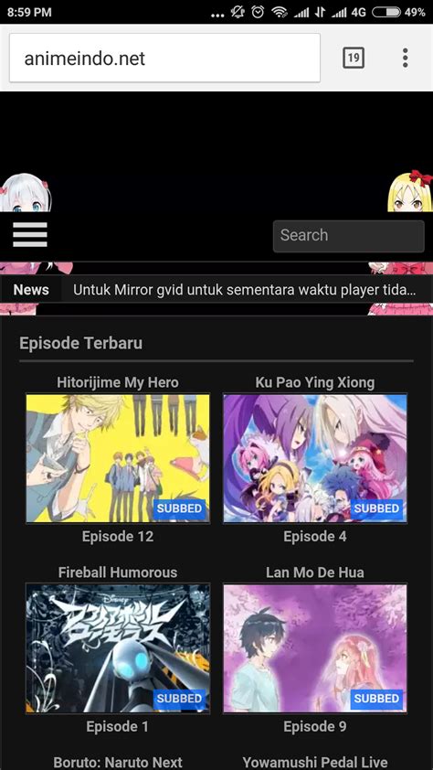 Animeindo Lengkap 20 Situs Nonton Dan Download Anime Sub Indonesia
