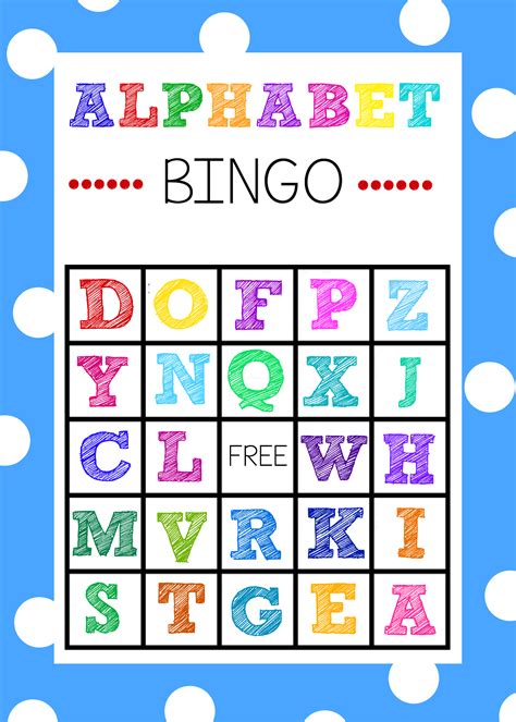 Free Alphabet Bingo Printables
