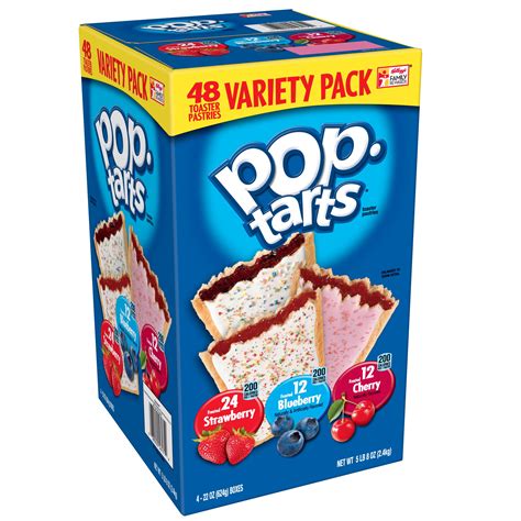 Kellogg S Pop Tarts Breakfast Toaster Pastries Flavored Variety Pack Frosted Strawberry