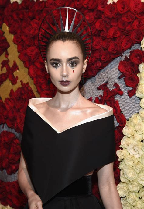 lily collins at met gala 2018 in new york 05 07 2018 hawtcelebs