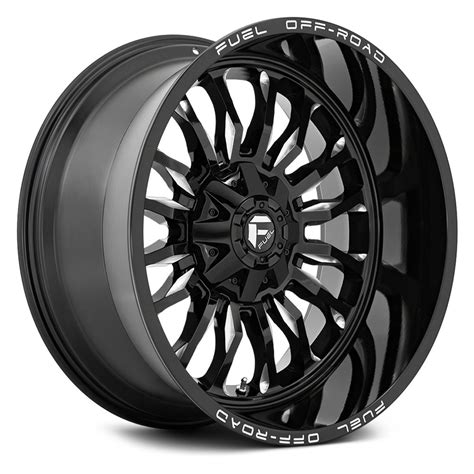 Fuel® D795 Arc 1pc Wheels Gloss Black With Milled Accents Rims