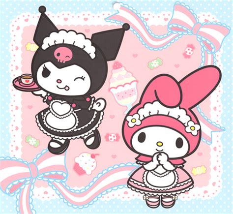 My Melody And Kuromi Melody Hello Kitty Hello Kitty Iphone Wallpaper