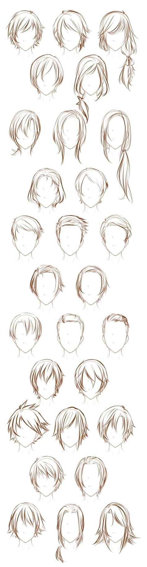 This is a step by step tutorial on how to draw male anime hair in 3 different ways i noticed a lot of you guys enjoy watching hair tutorials so i made more anime hairstyles male guy hairstyles drawing hairstyles hairstyle ideas guy drawing manga drawing boy hair drawing drawing eyes drawing. How To Draw Hair (Step By Step Image Guides)