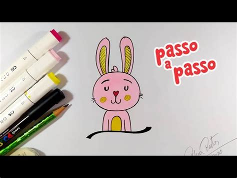 COELHO KAWAII SUPER FÁCIL DESENHO PASSO A PASSO