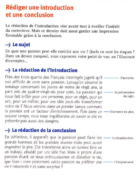 introduction et conclusion Clases de francés Aprender francés