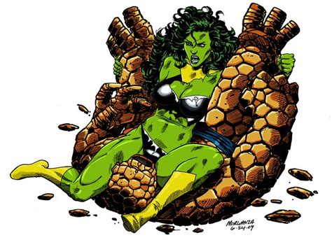 She Hulk Vs The Thing Hot Marvel Universe ~ She Hulk