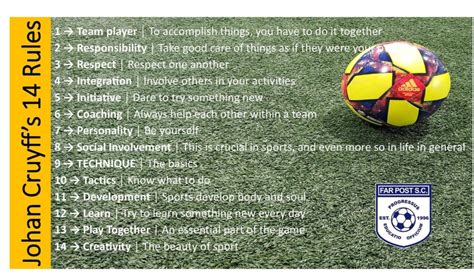 Thursdays Thought Johan Cruyffs Rules For Soccer Far Post Soccer Blog
