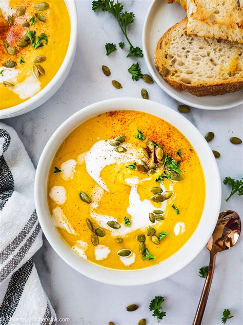 Roasted Butternut Squash Soup Whole 30 Shuangy S Kitchensink