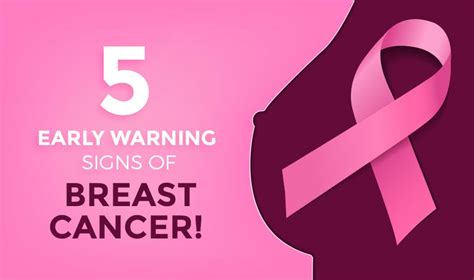 Learn these breast cancer symptoms and signs as part of your preventative arsenal to stay ahead of the game. 5 early warning signs of breast cancer - Cancer Healer ...