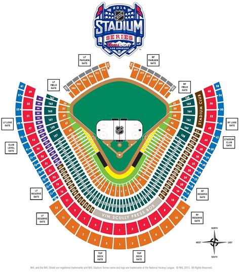 Dodger Stadium Detailed Seating Chart Stadium Seating Chart