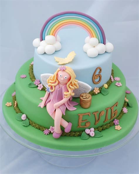 Vanilla Frost Rainbow Fairy Cake Evies Birthday Part 2