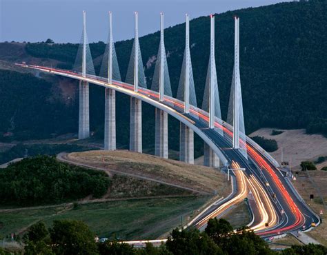 The Millau Viaduct In France Is The Tallest Bridge In The