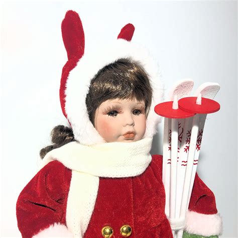 Christmas Baby Doll With Skis 30cm Now Available Online At Christmas