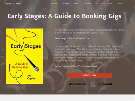 Early Stages A Guide To Booking Gigs — Buzzsonic
