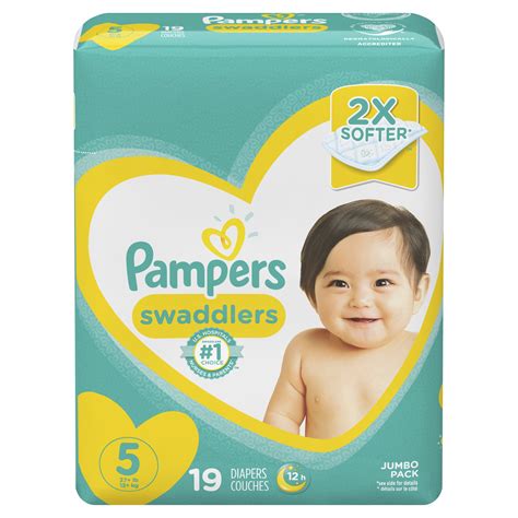 Pampers Swaddlers Diapers Jumbo Pack Size 5 19ct Brickseek