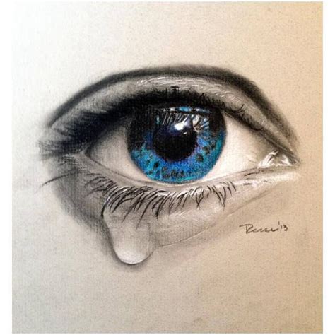 I hade used my favorite colored pencils (luminance) on toned tan strathmore paper.i hope you like my realistic drawing. The Crying Eye by ~RockabillyReese | Crying eye drawing ...