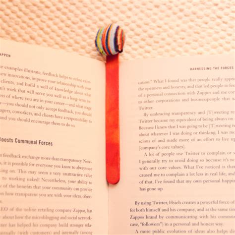 Bookmarks Made With Coloured Ice Cream Sticks And Fabric Story