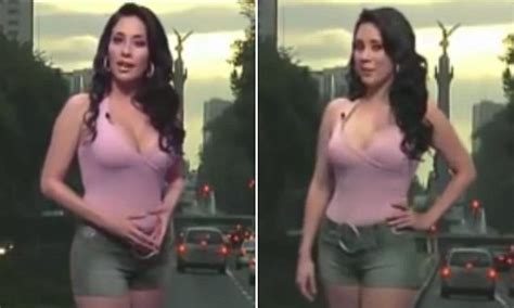 Viewers In A Frenzy Over Mexican Weather Girls Very Tight Shorts