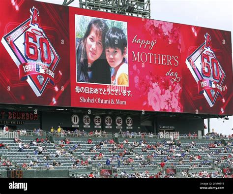 An Angel Stadium Big Screen Shows A Picture Of Los Angeles Angels Two