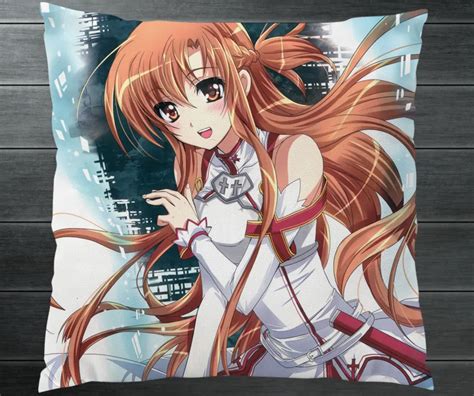 Anime Novel Sao Sword Art Online Yuuki Asuna Two Side Pillowcases Hugging Pillow Cushion Case