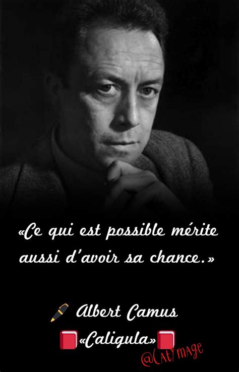 Ce Qui Est Possible Mérite Aussi Davoir Sa Chance 🖊 Albert Camus 📕
