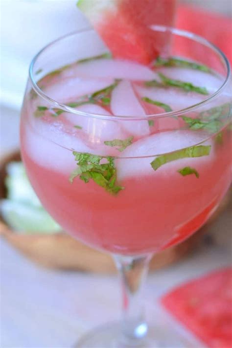 Rum seems like a liquor made for summer: Watermelon Cocktail with Rum, Basil and Mint | Recipe ...