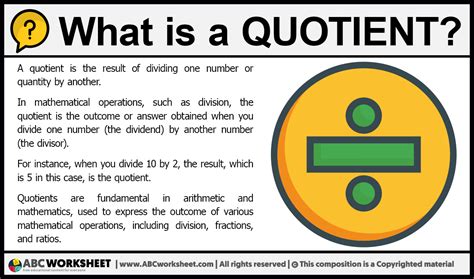 What Is A Quotient Definition Of Quotient