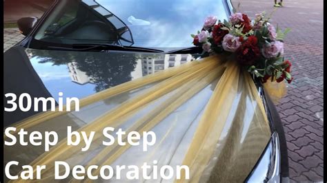 Wedding Car Decoration | Step by Step | Tutorial | Design Side Way