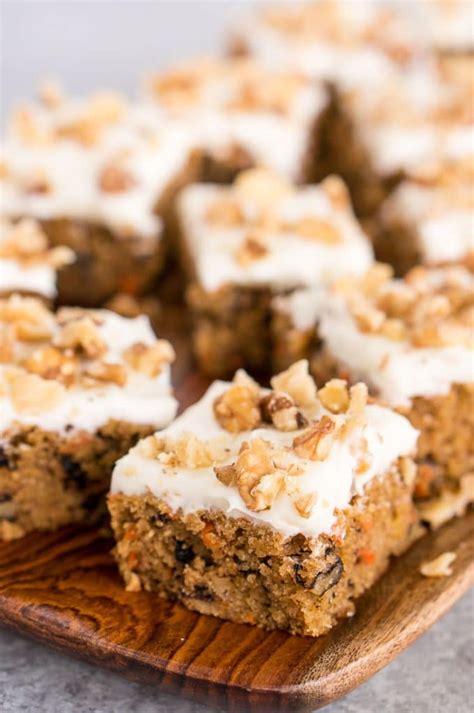 Carrot Cake Bars Gluten Free Delicious Meets Healthy