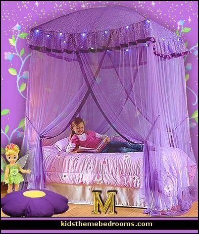 That is why we compiled here the best ideas to inspire from! Sparkling Lights Canopy purple bedrooms tinkerbell theme ...