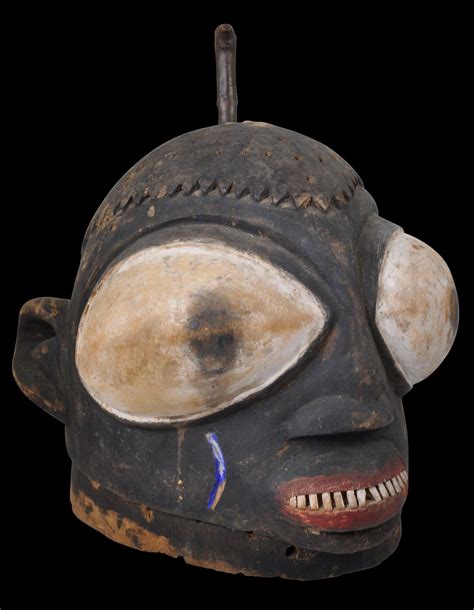 Nigerian Carved Wooden Helmet Dance Mask Carving Yoruba People Mask