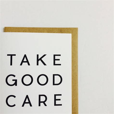 Take Good Care Etsy