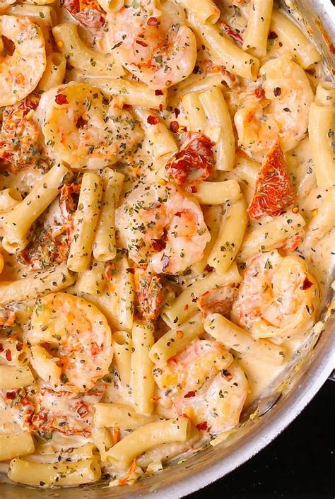 Stir in cream cheese and parmesan and whisk until the cream cheese is fully. Shrimp Pasta with Mozzarella Cheese Sauce | Tasty and Easy ...