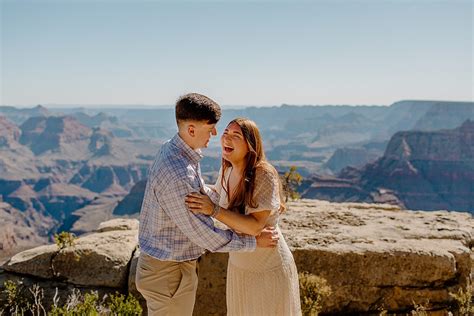 Grand Canyon Surprise Proposals Arizona Couples Photographer