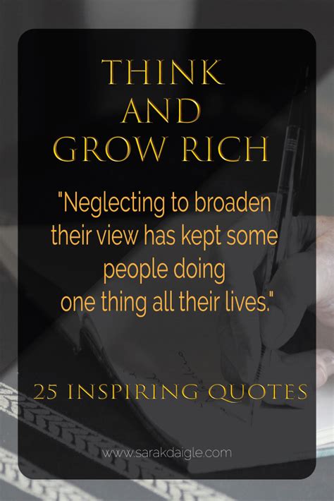 Think And Grow Rich Quotes For Inspiration Sara K Daigle